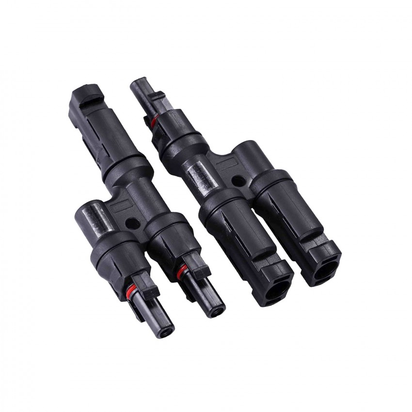 Multi-contact MC4 2/1 IP68 connectoren voor een 4-6mm² kabel 