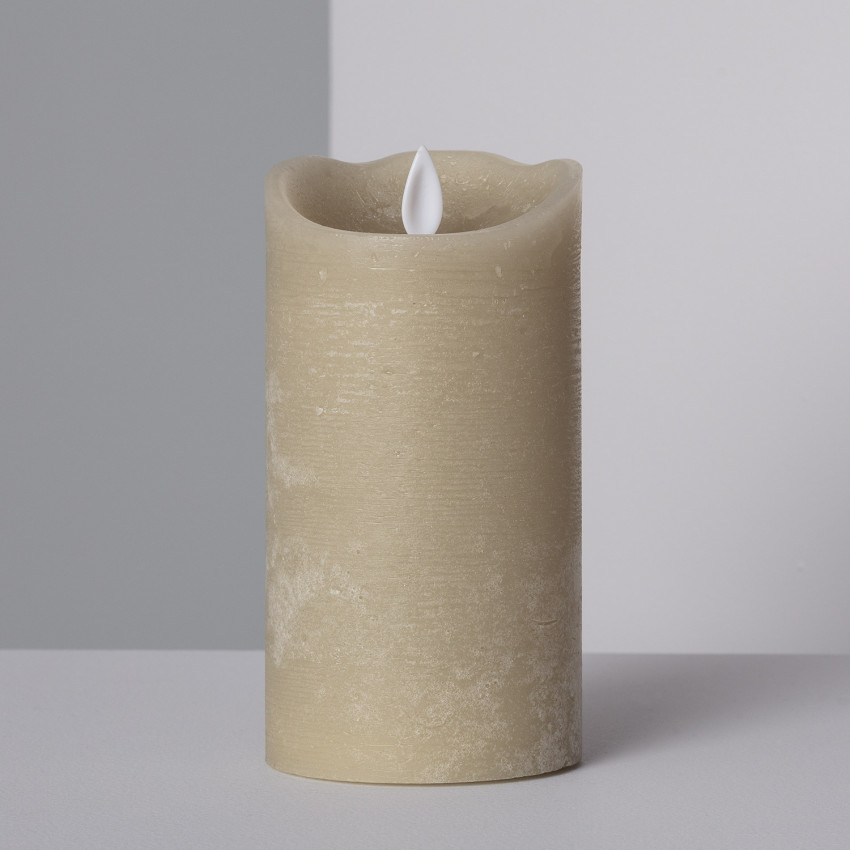 Pack de 3 Velas LED Cera Natural Gold con Control Remoto