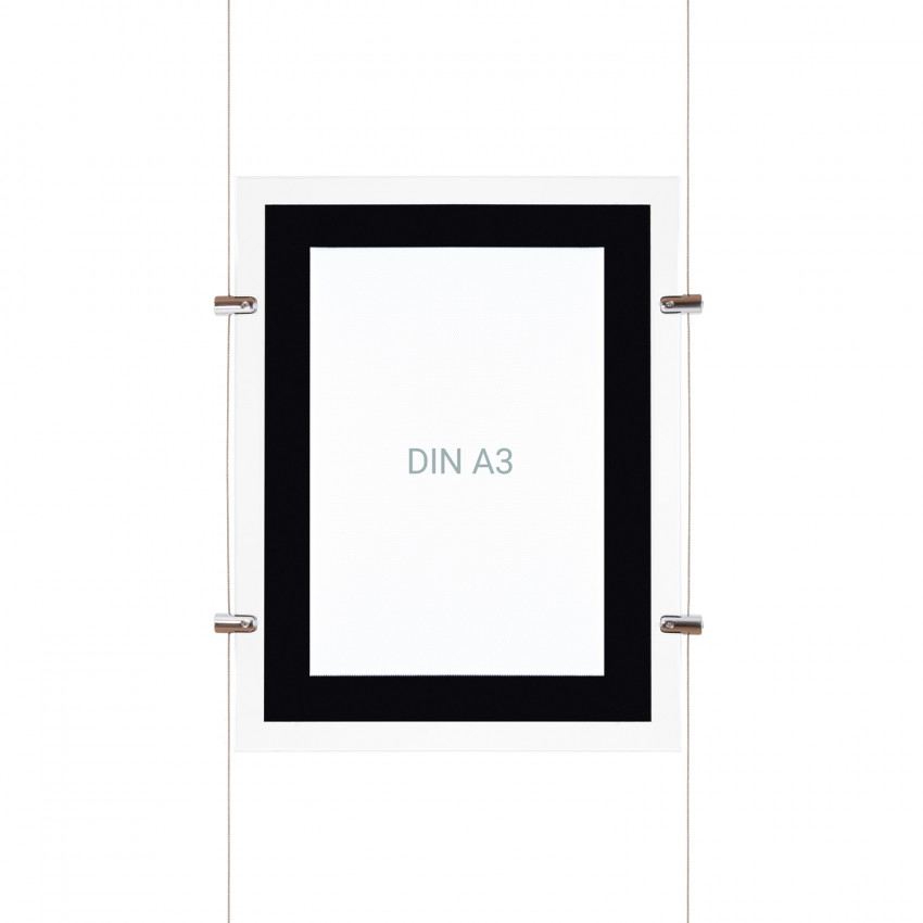 LED display set DIN A3 verticaal 