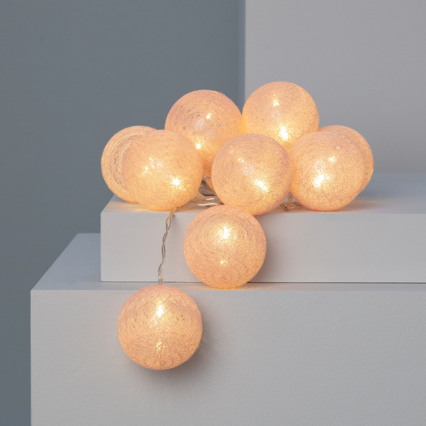 Guinalda 20 Bolas LED Negro