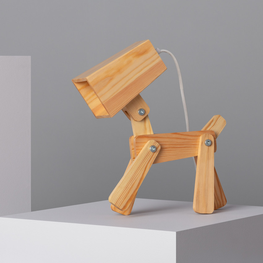  Tafellamp Hout kids Coba Doggi
