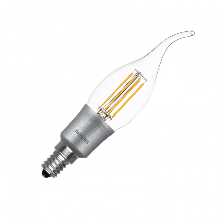 LED Lamp Filament  E14 5W 470 lm BA38 Dimbaar  PHILIPS Candle 