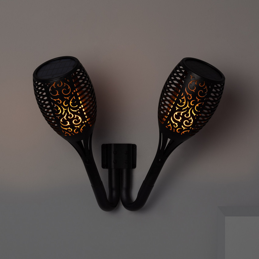 Antorcha LED Solar Efecto LLama con Pincho
