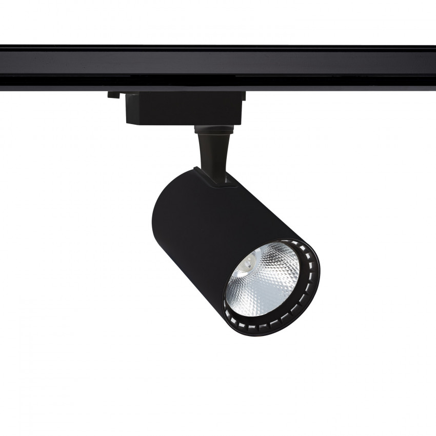 Spotlight Bron Zwart LED 30W voor Eenfasige Rail