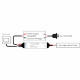 Controlador Tira LED CCT 2 Canales por Control Remoto RF