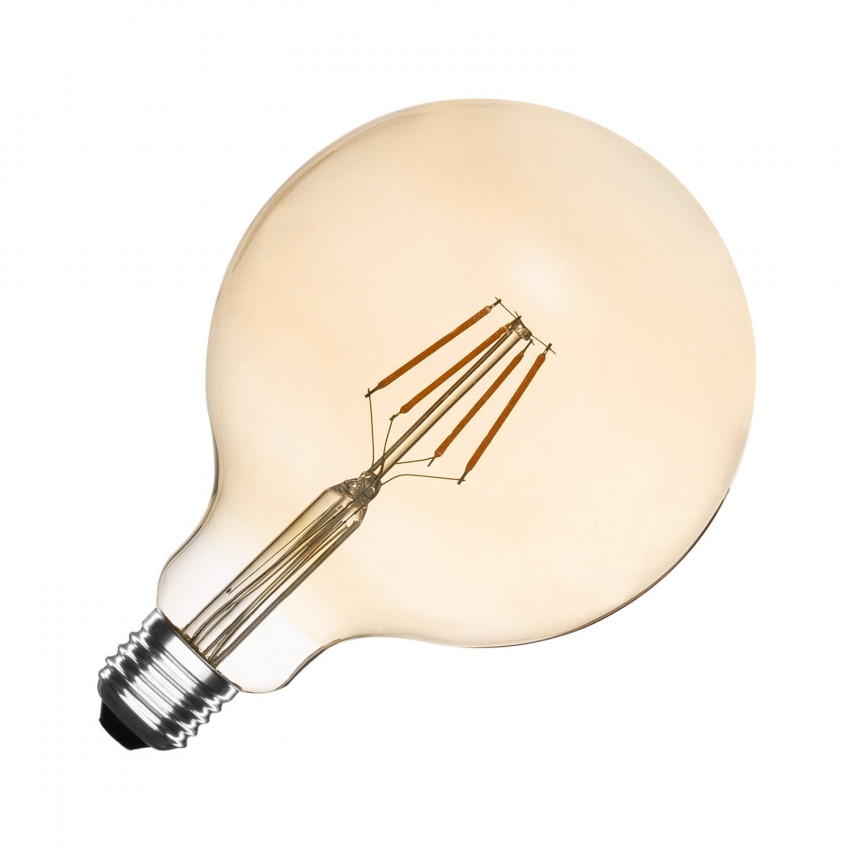 LED Lamp Filament E27 6W 550 lm G125  Dimbaar Gold  