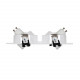 Aro Downlight Cuadrado Basculante PC para dos Bombillas LED GU10 / GU5.3