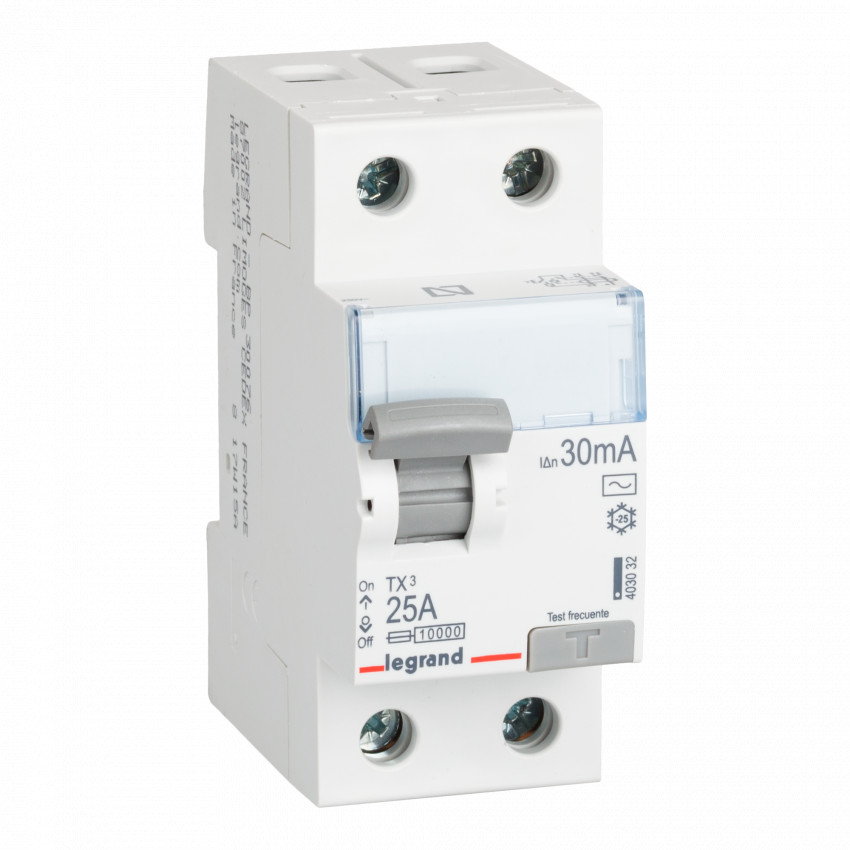 Interruptor Diferencial TX3 Terciario 2P-30mA Clase AC 25-40 A LEGRAND 403033