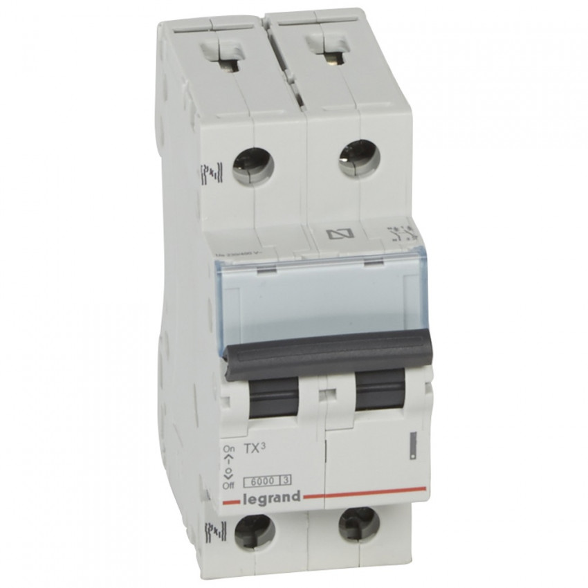 Installatieautomaat Residentiëel 1P+N 10-40A 6kA Curva C LEGRAND TX³ 403585