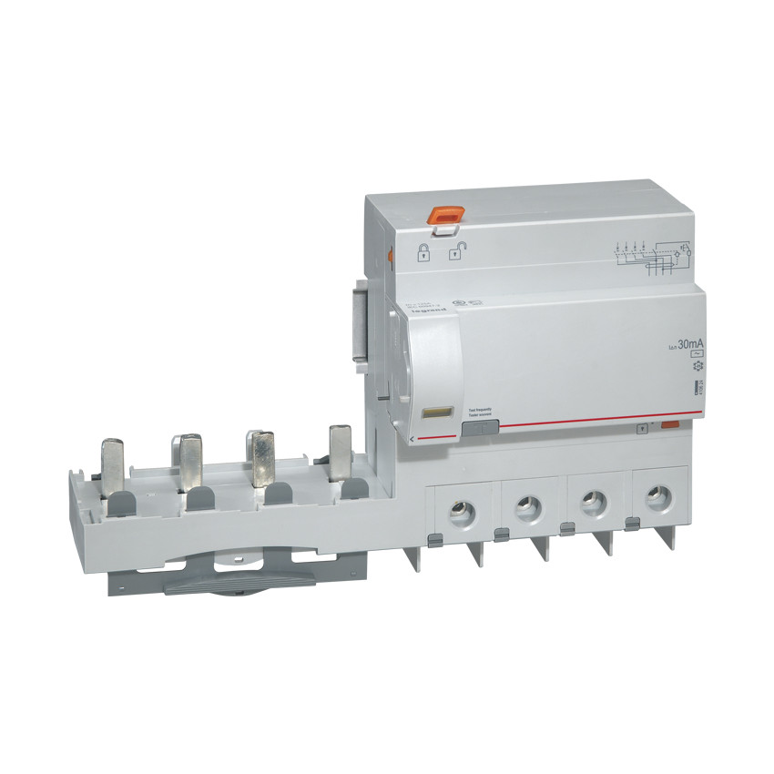 Aanpasbare Differentieelblokken Industriële Supergeïmmuniseerd  4P 30mA 125A 10kA Klase AC LEGRAND DX³ 410624