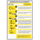 Pack 6 Unidades Cartel PVC Primeros Auxilios - Respiración de Salvamento