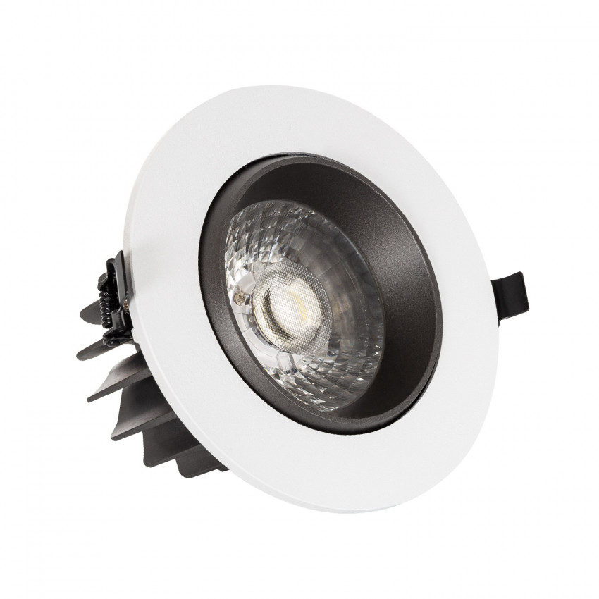 Downlight LED 18W COB Richtbare LED Spotlight 360º Grijs Rond Design Zaag maat Ø 120 mm