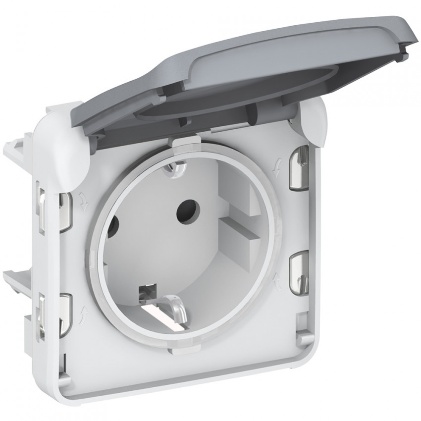 Stekkerdoos Schuko 2P+G Plexo LEGRAND 069571