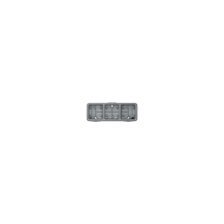 Opbouwdoos voor 3 horizontale Mechanismen  Plexo LEGRAND 069680