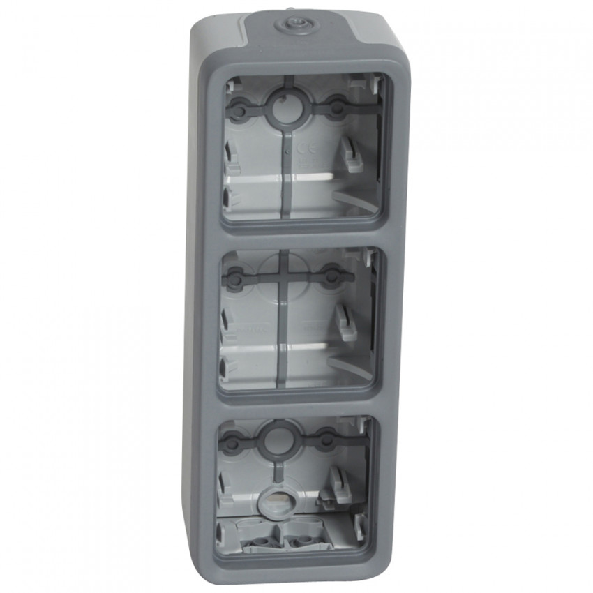 Opbouwdoos voor 3 Verticale Mechanismen  Plexo LEGRAND 069679