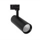 Foco LED Bertha para Carril Trifásico 30W Negro