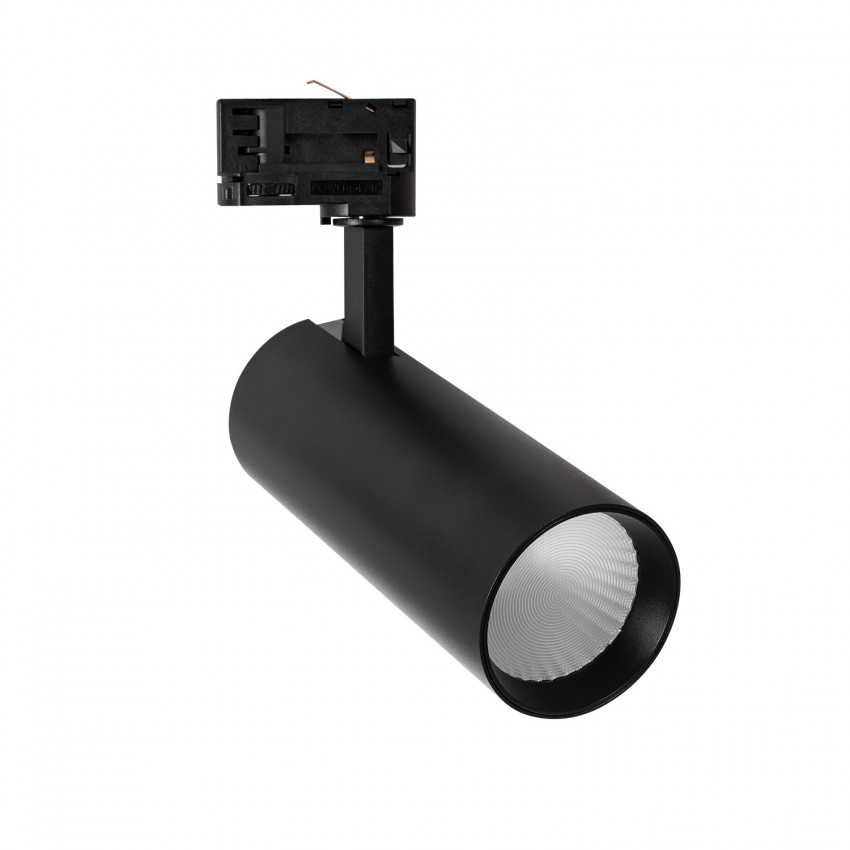 Foco LED Bertha para Carril Trifásico 30W Negro