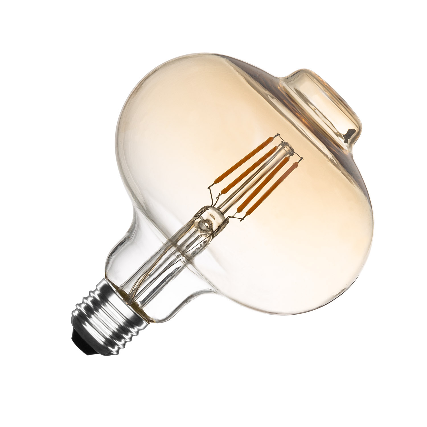 LED Lamp Filament E27 6W 550 lm G125 Dimbaar - Ledkia