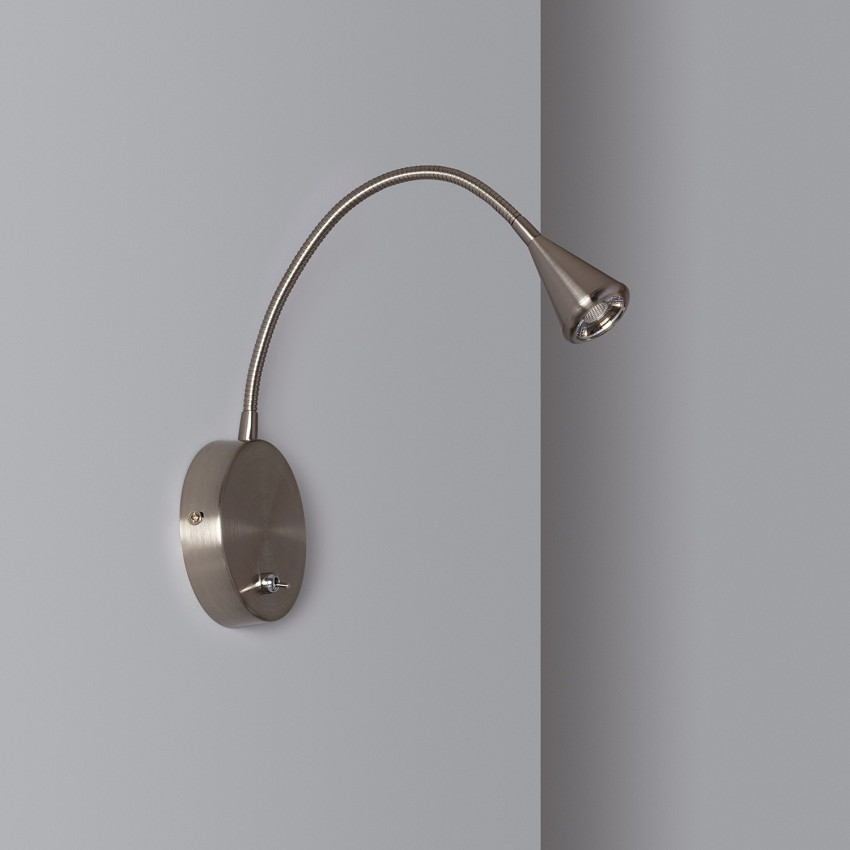 Wandlamp LED 3W Metaal met Schakelaar Koiné 