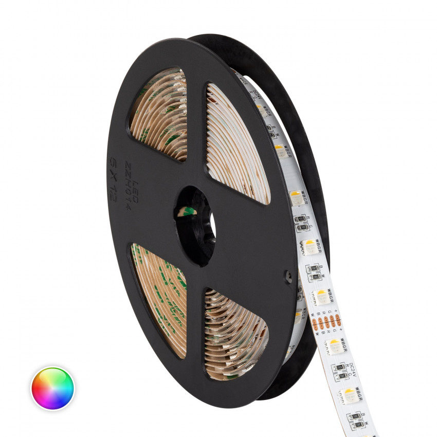 Tira LED 24V Srip light  60LED/m 5m RGBW IP20