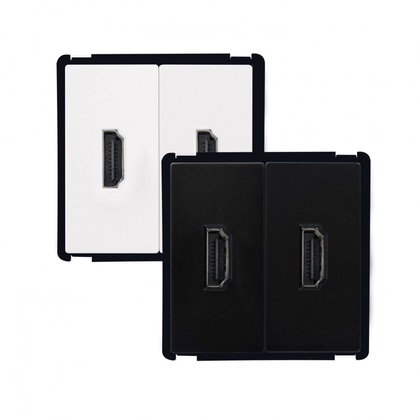  Dubbele Contactdoos HDMI Modern  