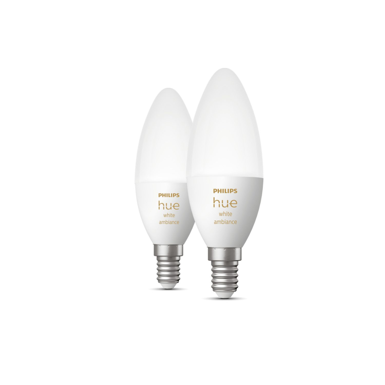 vaak Hoop van Vorige Pack 2 st Slimme LED Lampen E14 5.2W 470 lm B39 PHILIPS Hue White - Ledkia