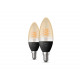 Pack 2 Bombillas LED E14 Filamento White 4.5W B35 PHILIPS Hue Candle 