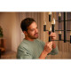 Pack 2 Bombillas LED E14 Filamento White 4.5W B35 PHILIPS Hue Candle 