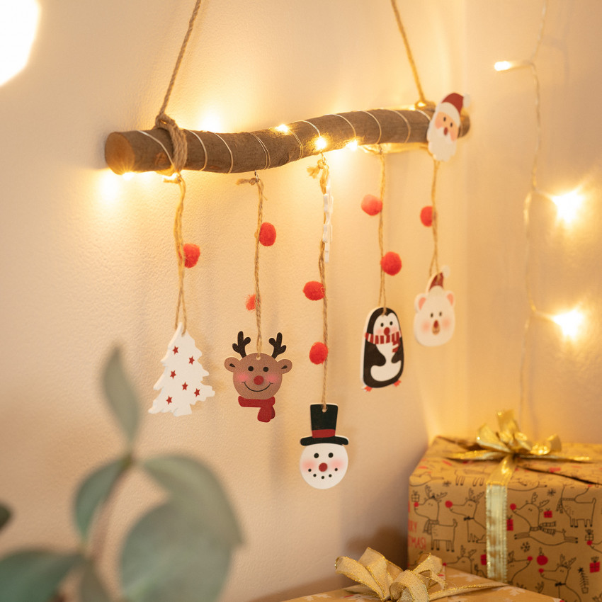 De LED Kerst Slinger  Hangende Stam 