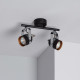 Foco Orientable Siner 2x Negro