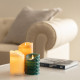 Pack de 3 Velas LED Cera Natural Gold con Control Remoto