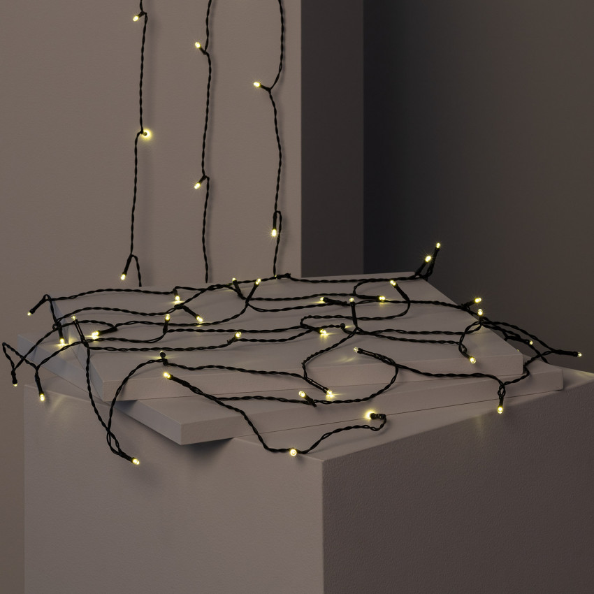 Guirnalda SnowFlakeBalls LED con Cargador Solar 