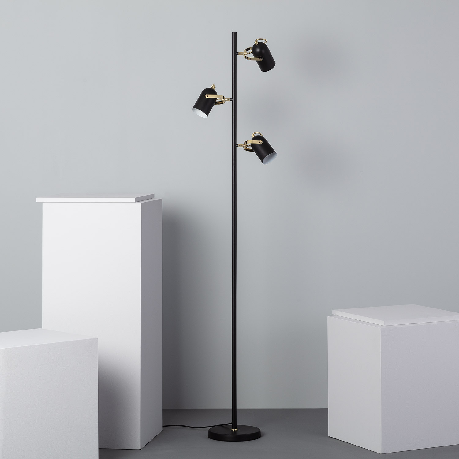 Staande Lamp 3 Spotlights -