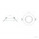 Marco Downlight para Bombilla GU10
