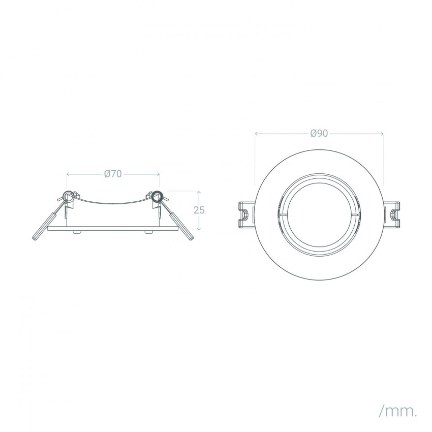Marco Downlight para Bombilla GU10