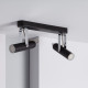 Foco LED Orientable Big Quvu 2x4W Negro