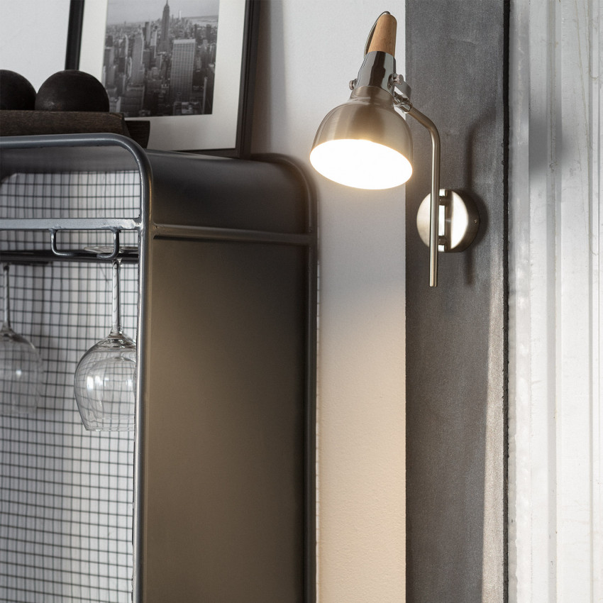 Foco de Pared Orientable Emer Plata