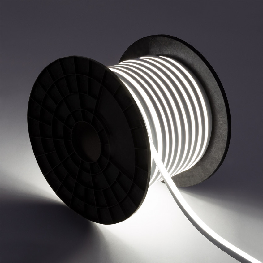 LED Strip Rol Neon Flexibel Dimbaar Dimbaar Koel Wit 120LED/m 50m IP65  te knippen om de 100cm