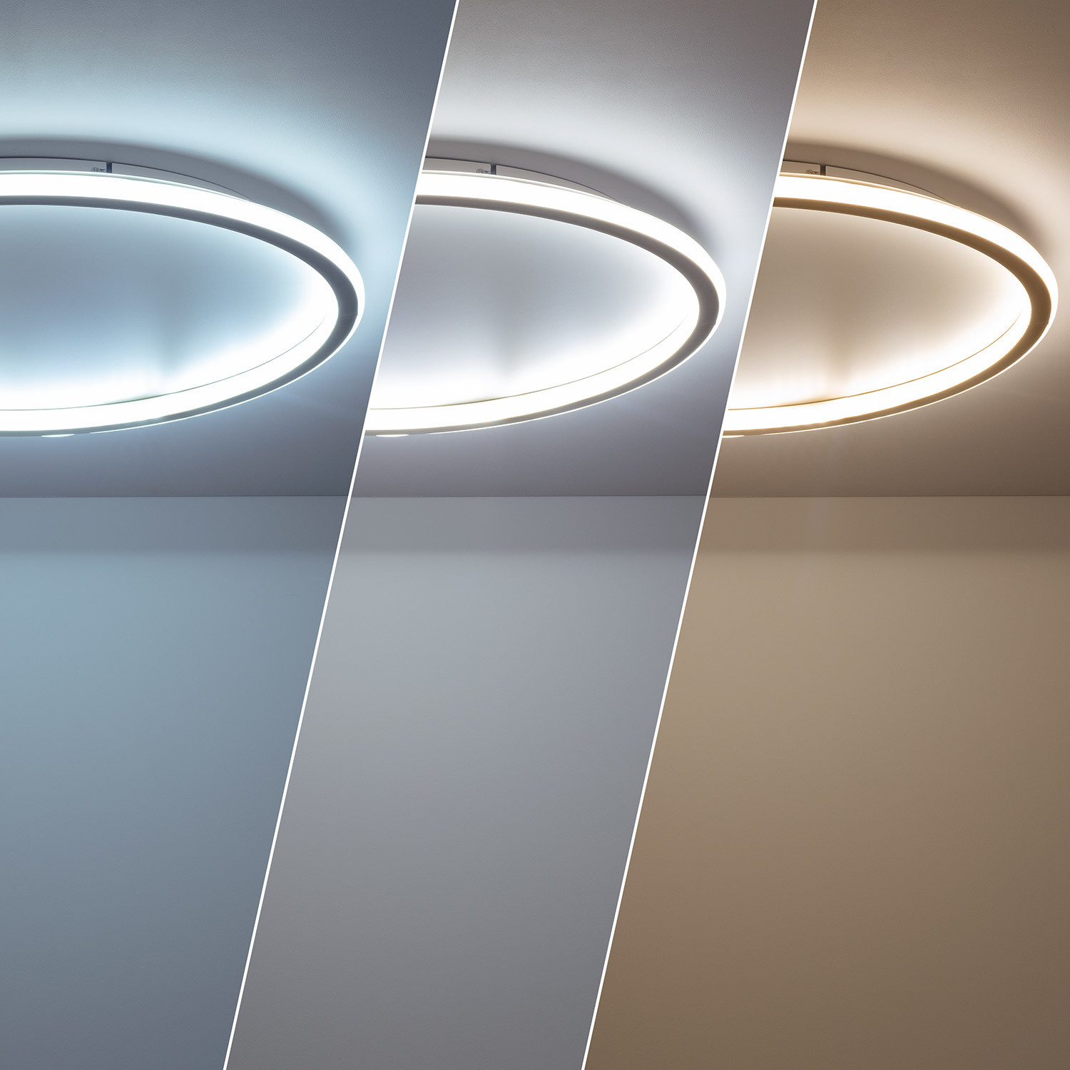 Uithoudingsvermogen milieu idioom LED Plafondlamp 36W Metaal Rond Ø500 mm CCT Selecteerbare Allharo - Ledkia