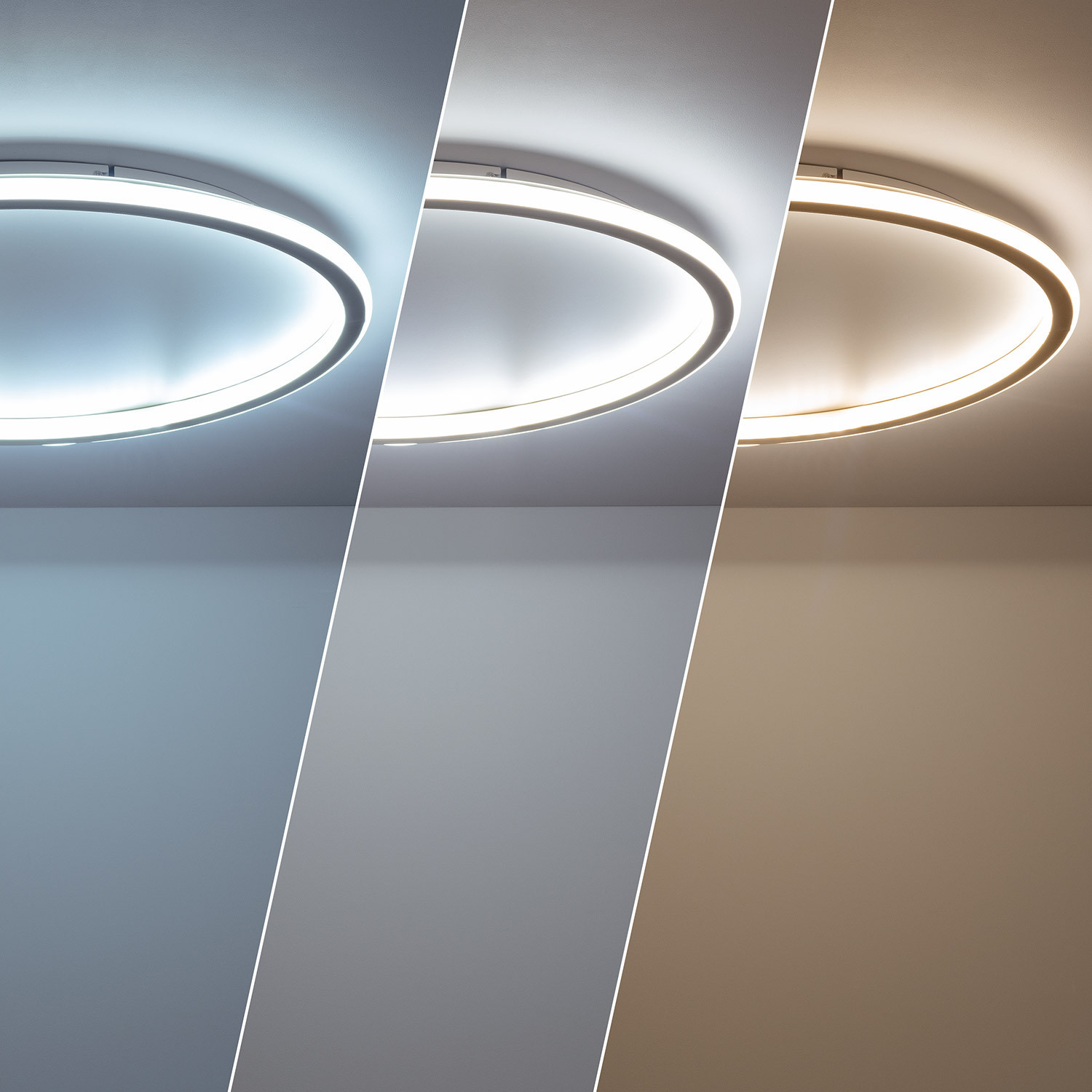 verlichten Mellow Lucht LED Plafondlamp 36W Metaal Rond Ø500 mm CCT Selecteerbare Allharo - Ledkia