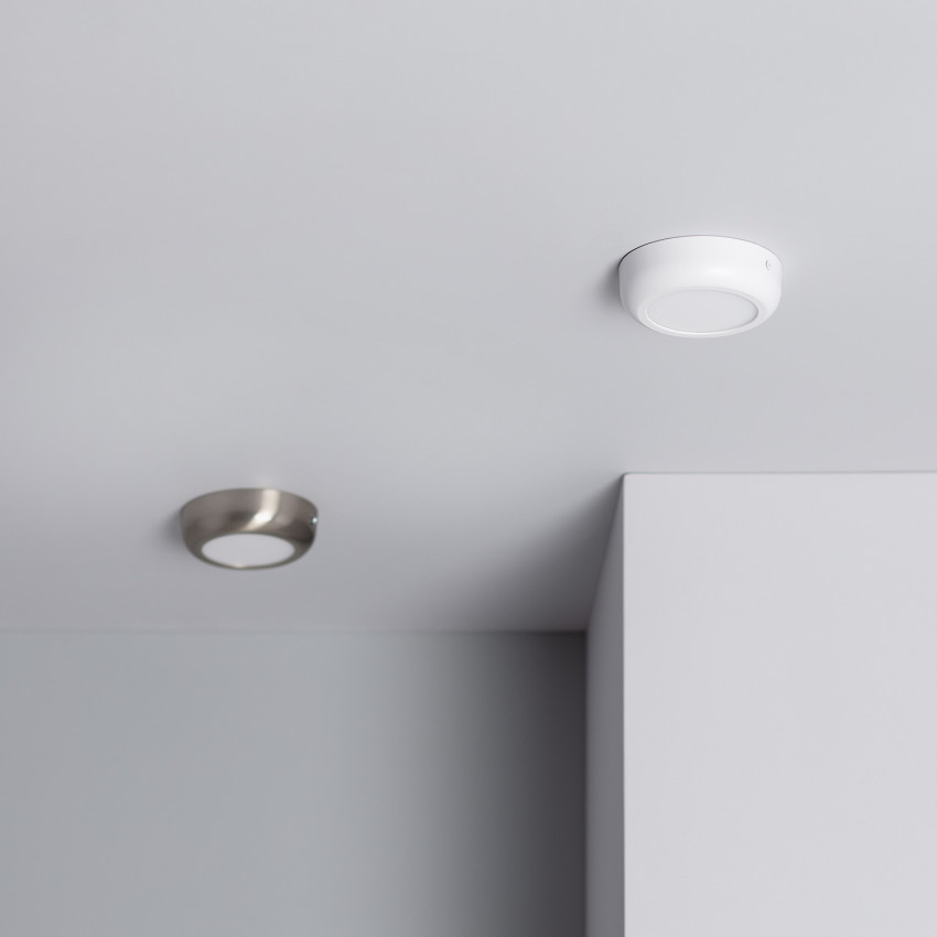 Plafón LED Circular Silver Design 6W