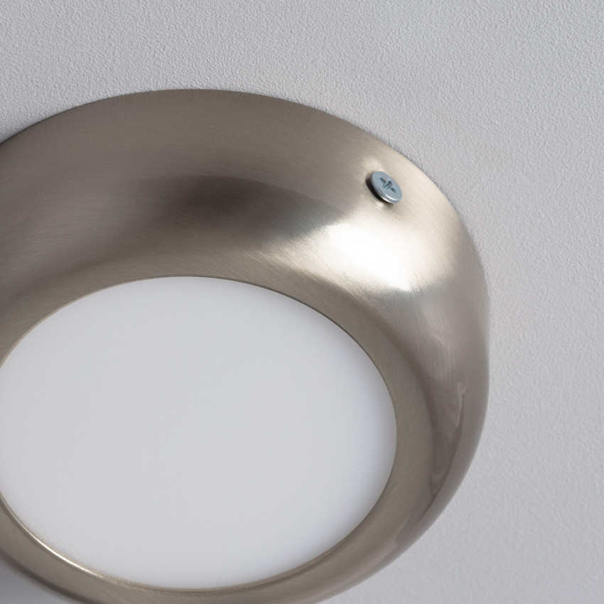 Plafón LED Circular Silver Design 6W