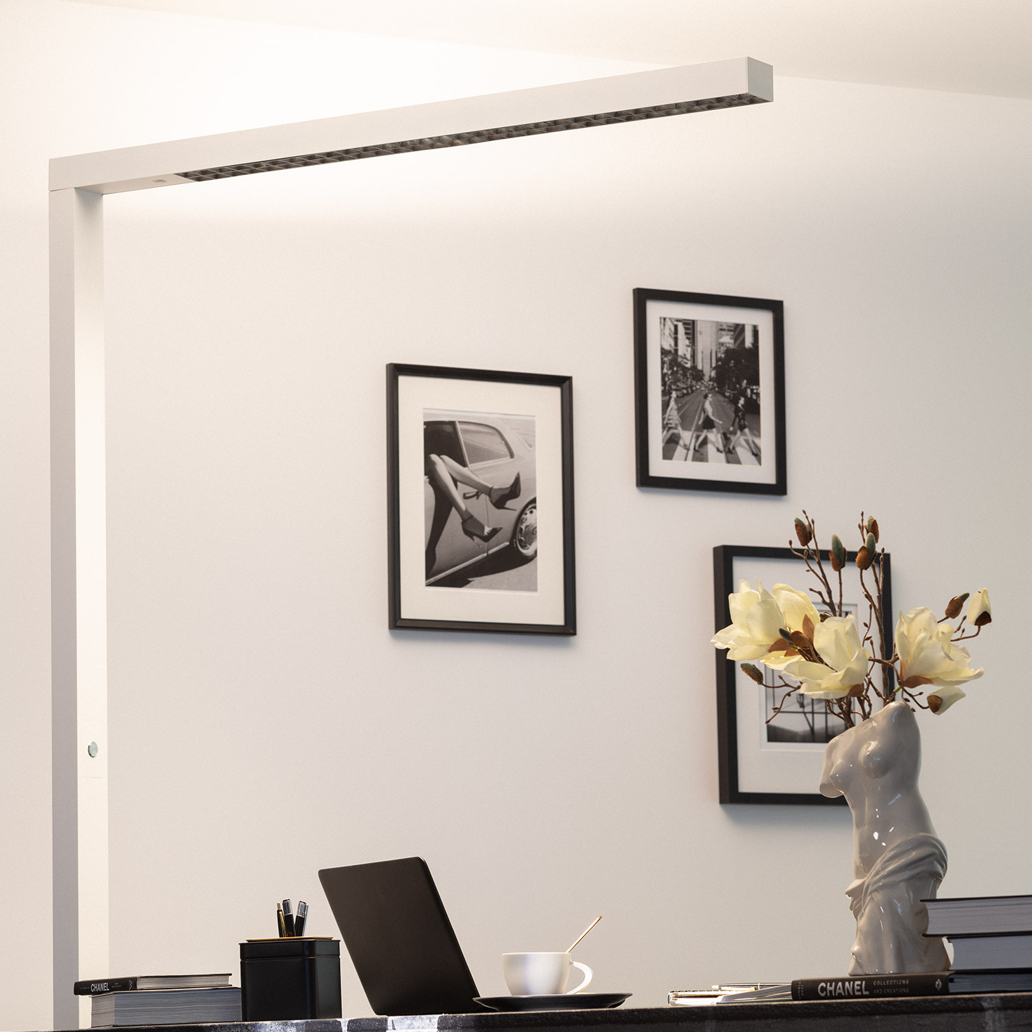 Staande Lamp van Metaal LED Dubbelzijdige Verlichting met bewegingsdetector - Ledkia