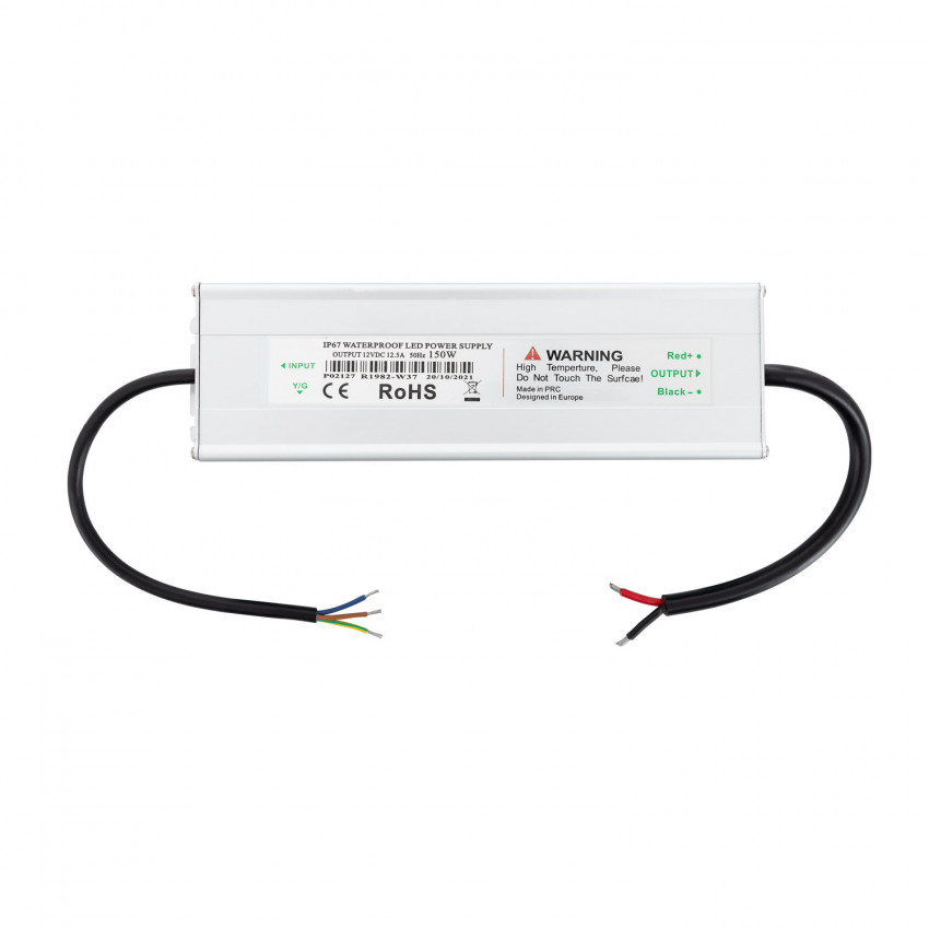Voeding Waterdicht 12V DC 150W 12.5A IP67