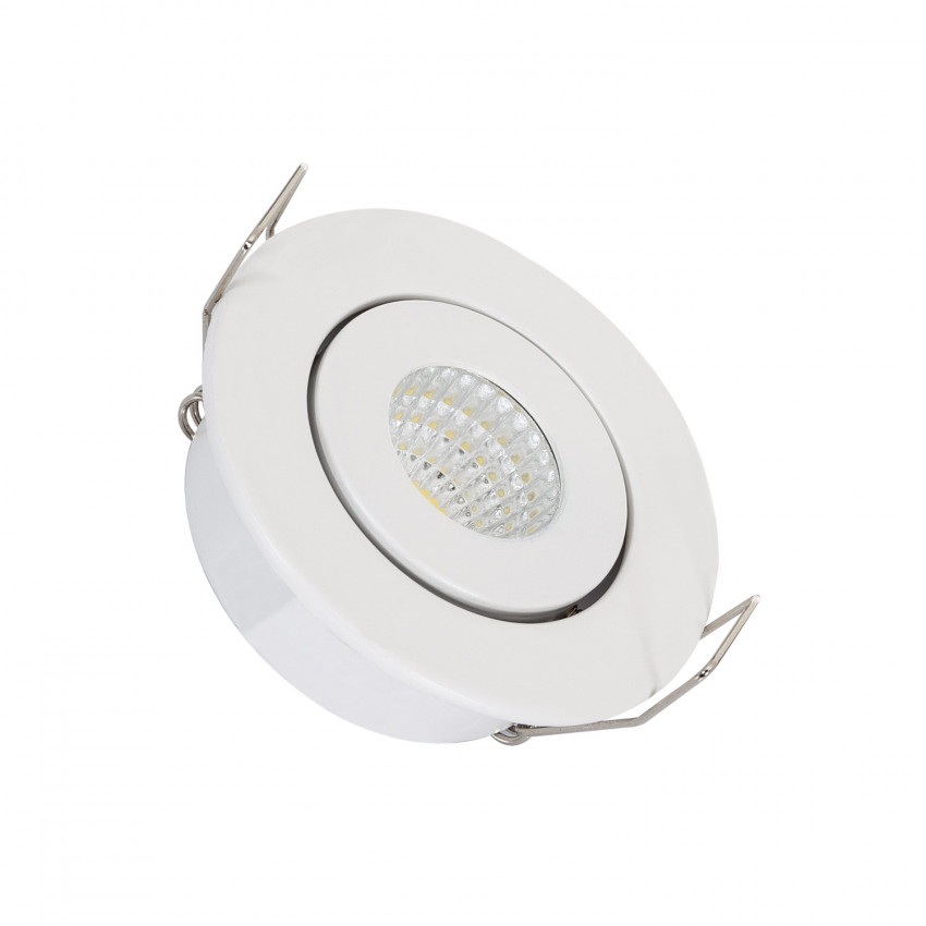 Downlight COB Rond richtbaar LED 1W Design Zaag maat Ø 44 mm
