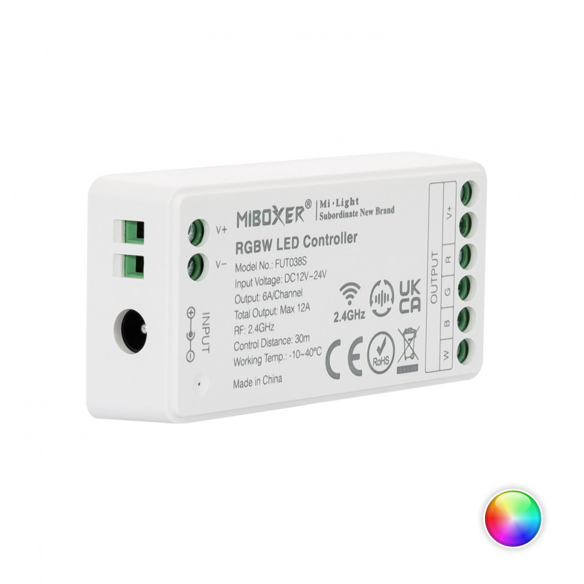 Controller Dimmer LED  RGBW 12/24V DC MiBoxer FUT038S 