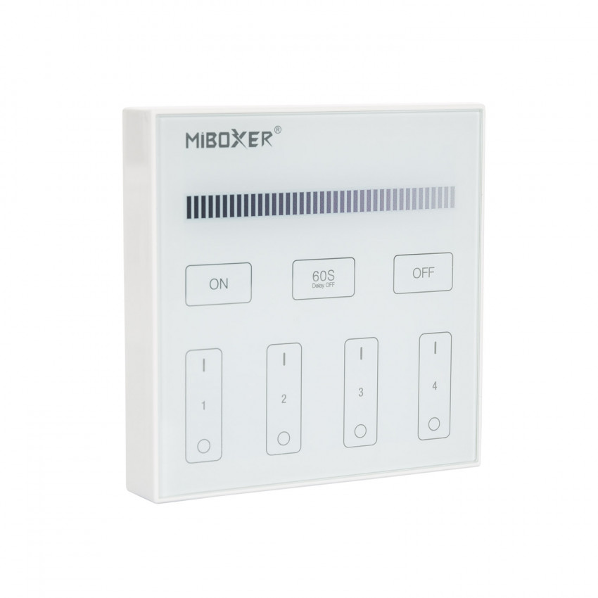 Draadloze RF Touch Controller voor 4 Zone Mono  Kleur LED Strip MiBoxer B1