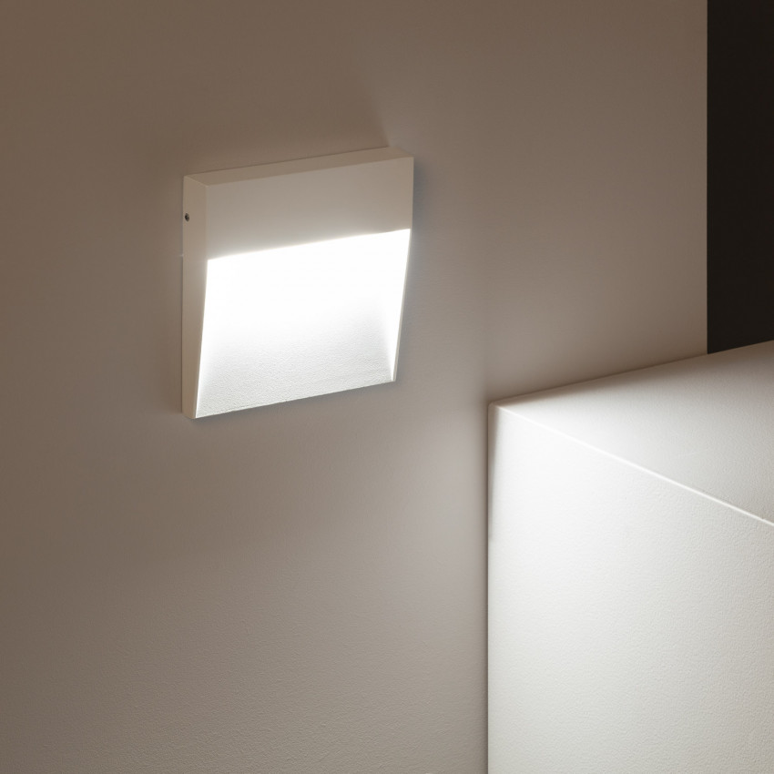 Aplique LED Jade Cuadrado 6W Blanco