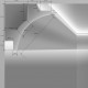 Moldura de Esquina Arco Iluminación Difusa 2m para 2 Tiras LED Design