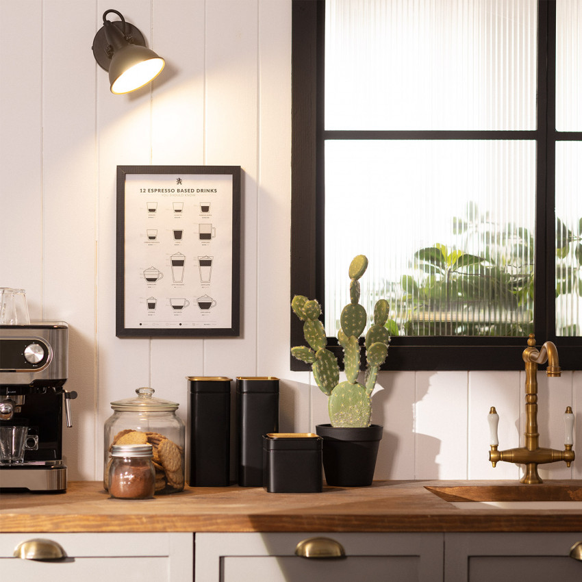 Foco Orientable Emer Negro